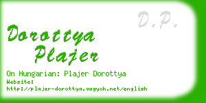 dorottya plajer business card